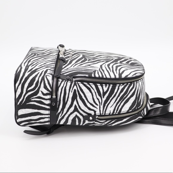 New Michael Kors Rhea Backpack Zebra Print - Picture 6 of 12